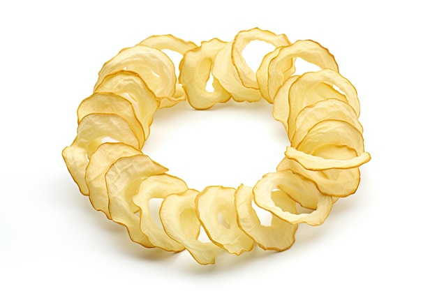 Photo des anneaux de pommes séchées