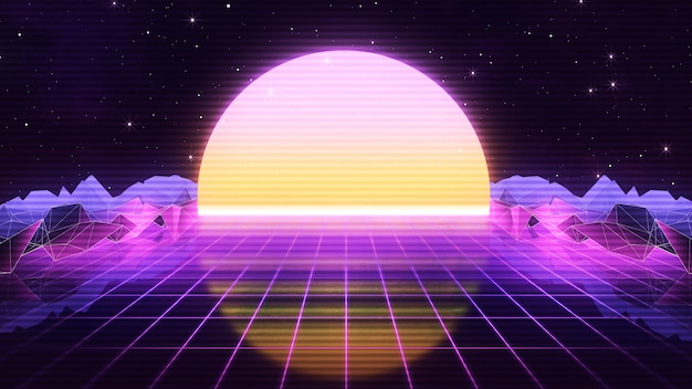 Années 80, Futuriste Rétro Synthwave