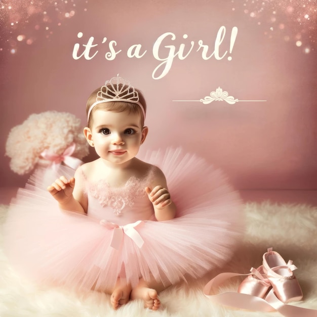 Annonce de la fête du bébé avec Pink Tutu