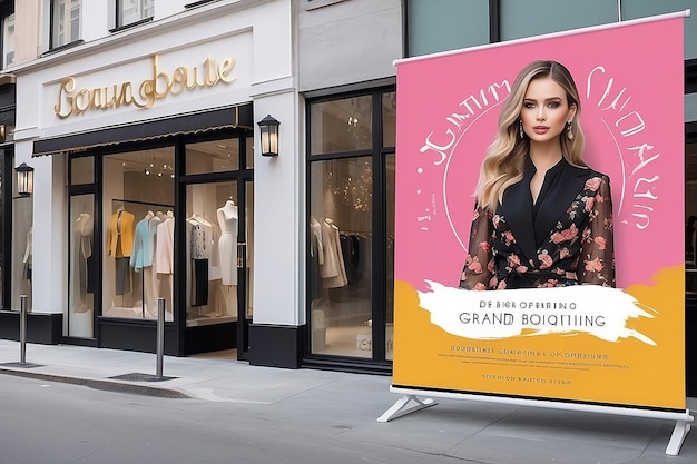 Photo annonce de l'ouverture de la boutique de mode