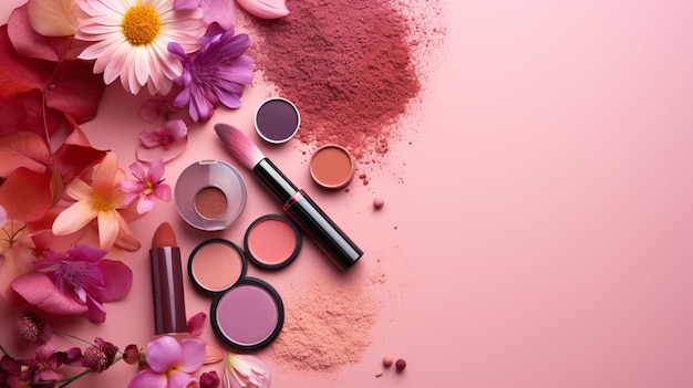 Annonce de produits de beauté et de maquillage