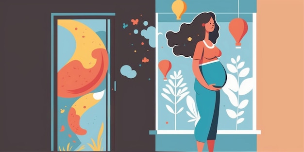 annonces d'illustration de femme enceinte