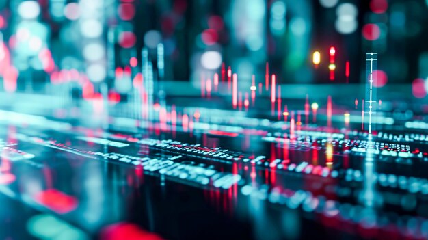 Les antécédents d'investissement et de négociation avec des graphiques à barres