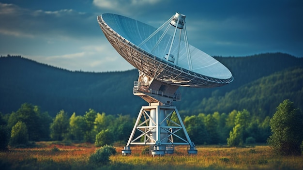 antenne satellite transmission de données radio téléphonie radar militaire télescope astronomique et observatoire pour l'étude cosmologique