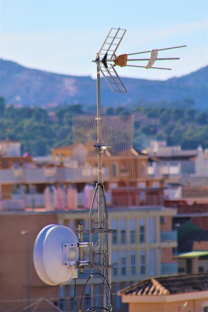 Photo antenne de télévision à formentera du segura