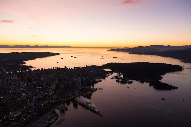 Antenne de la ville de Vancouver