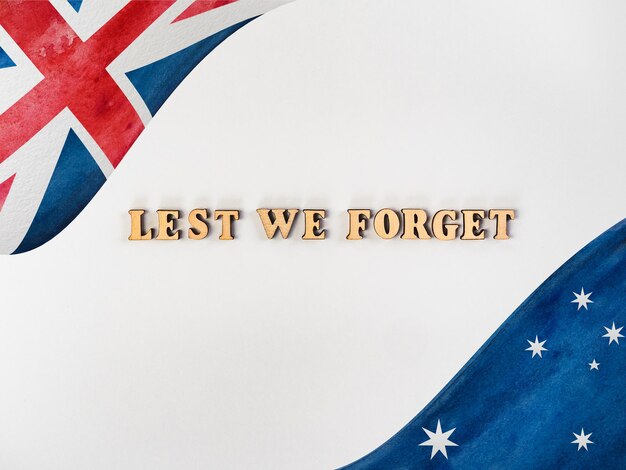 ANZAC Day Lest We Forget Belle carte de voeux