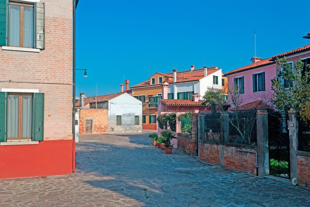 Aperçu de Burano par temps clair