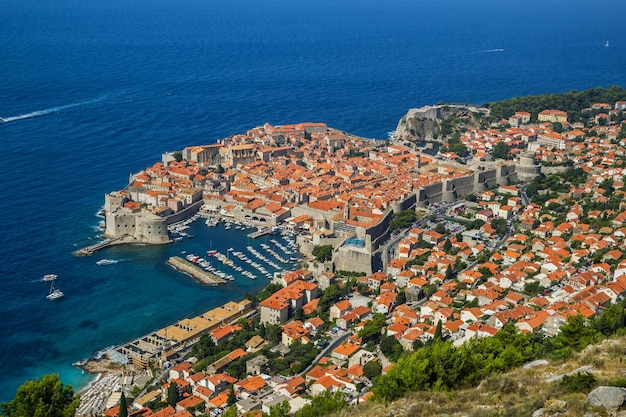 Aperçu de la vieille ville de Dubrovnik Croatie