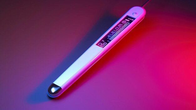 Photo un appareil électronique rose et violet avec le mot 