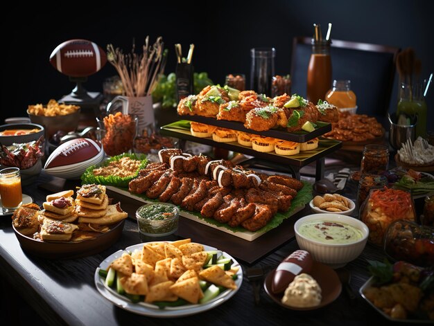 Appétit sur la table pour la fête du football américain