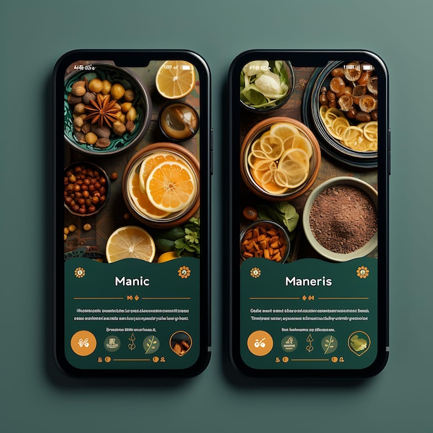 Appli mobile de nourriture de rue marocaine Design de concept exotique et savoureux Mor Menu de nourriture et de boisson