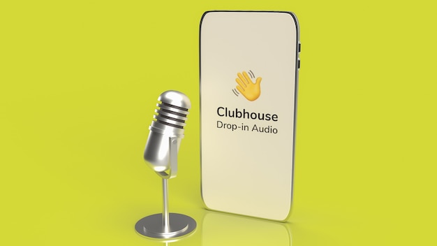 Application Clubhouse pour une application de chat audio sur smartphone