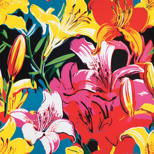 Apportez une beauté florale naturelle dans votre maison avec nos nouveaux motifs de carreaux de lys colorés au printemps vibrant