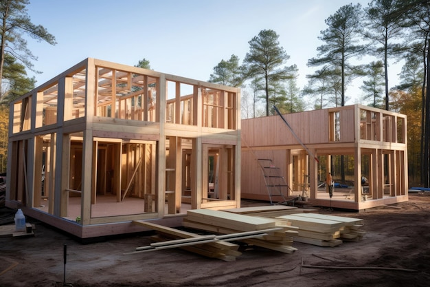 Une approche écoconsciente de la construction et de la finition d'une maison en bois