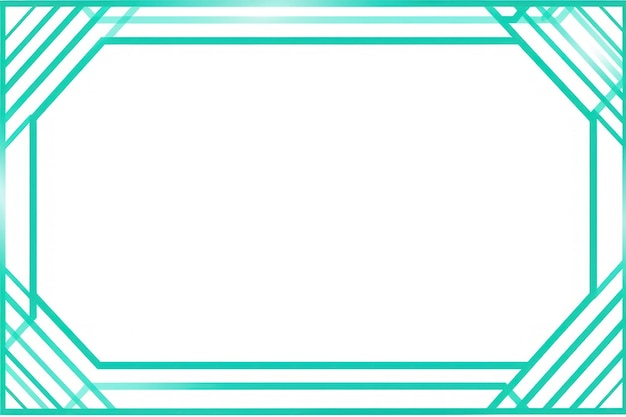 Aqua simple et propre cadre géométrique fait de lignes coréenne mignonne kawaii japonaise dessin animé art vectoriel minimaliste blanc propre décalage d'arrière-plan ar 32 ID de travail a66ff9b63a0f46cfb03ba957d1a53c32