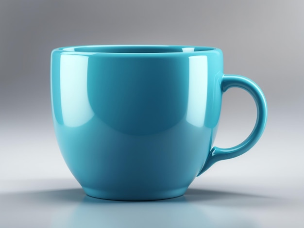 Aquamarine Elixir Un gros plan d'une énorme tasse bleue pour rafraîchir le thé ou le café