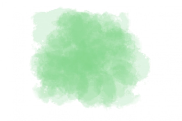 Photo aquarelle abstraite verte sur blanc