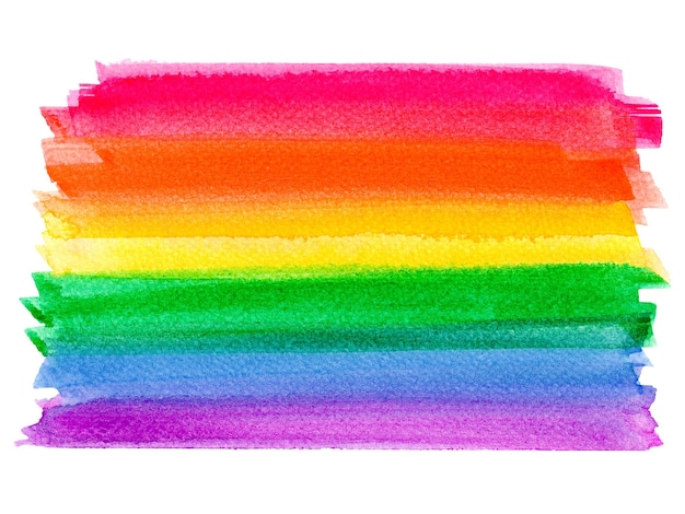 Aquarelle arc-en-ciel peinture fond LGBT