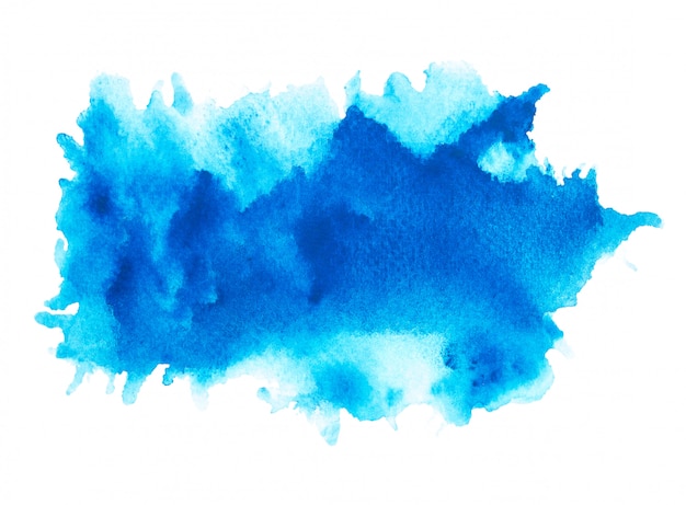 aquarelle d&#39;art bleu.