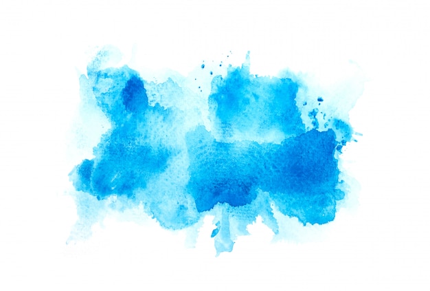 aquarelle bleue.