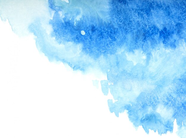 Aquarelle bleue