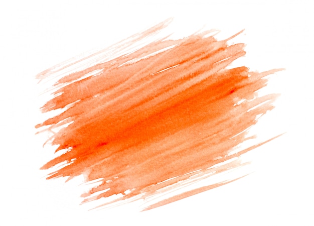 aquarelle de course orange.