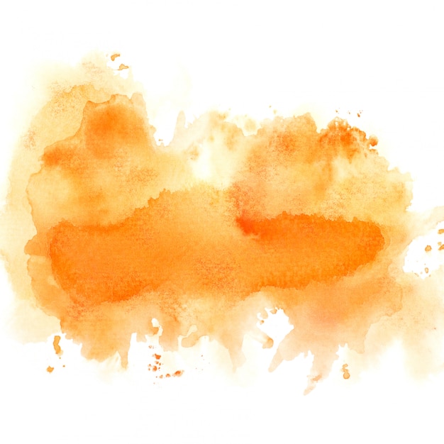 Photo aquarelle dessiné orange