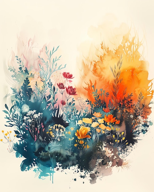 Aquarelle du royaume magique