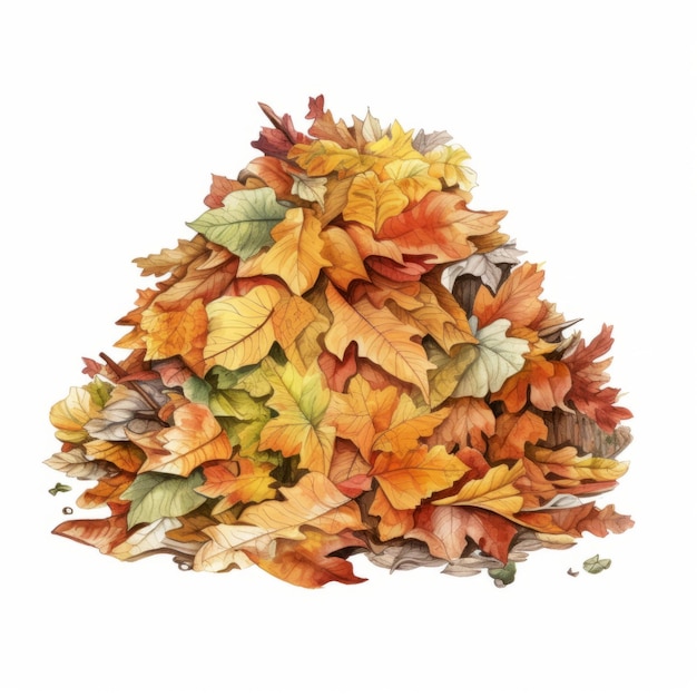 Aquarelle feuilles d&#39;automne