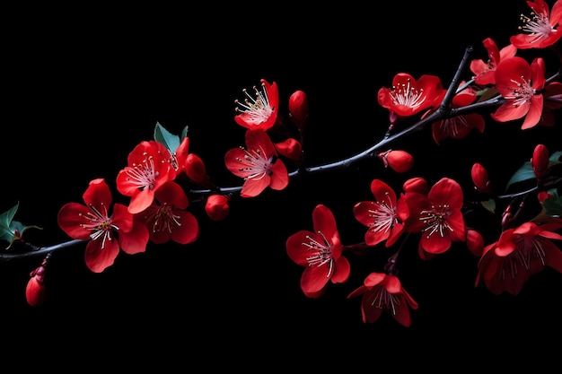 Aquarelle fleur de cerisier fleur de fond fleurs décoration désherbage modèle d'invitation