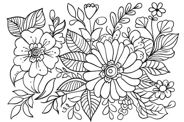 Aquarelle fleurs art détaillé