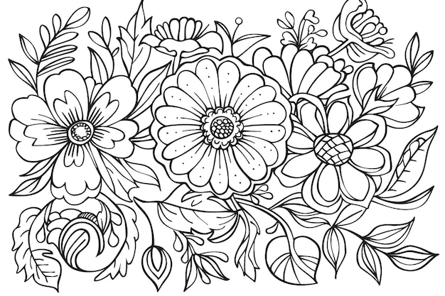 Aquarelle fleurs art détaillé