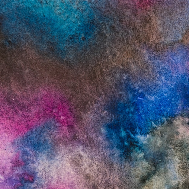 Aquarelle fond espace, peinture à la main aquarelle galaxie abstraite