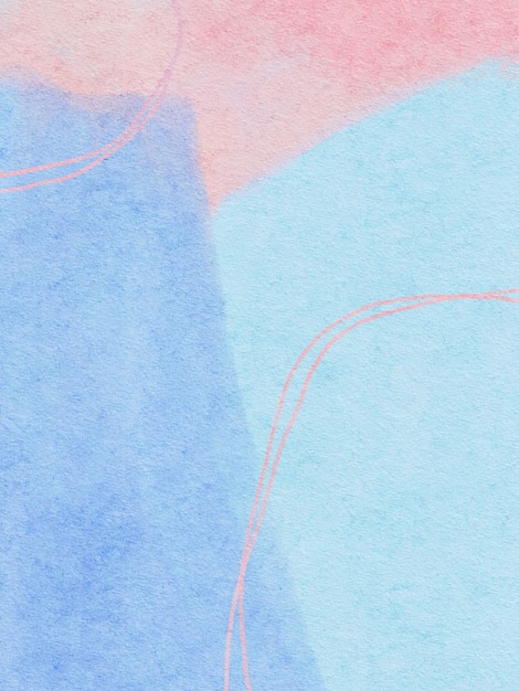 Aquarelle fond peinture à la main rose doux bleu clair toile de fond pour texte affiche bannière médias sociaux post impression