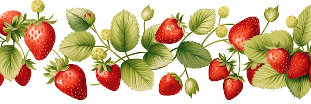 Aquarelle à la fraise