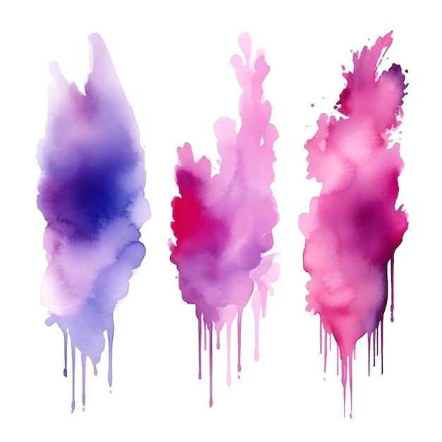 Une aquarelle goutte splash aquarelle vecteur peinture aquarelle clipart