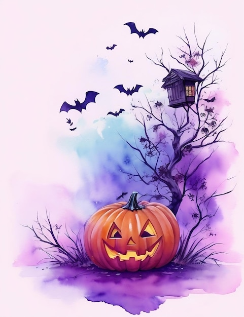 aquarelle d'Halloween Factitive