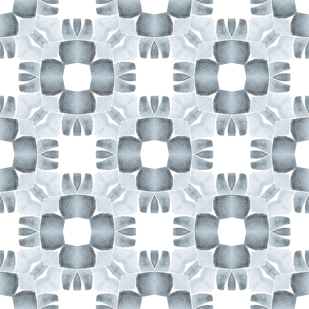 Aquarelle ikat répétition bordure de carreaux noir et blanc superbe boho chic design d'été Ikat répétition de maillots de bain design prêt textile imprimé extraordinaire maillots de bain tissu papier peint emballage