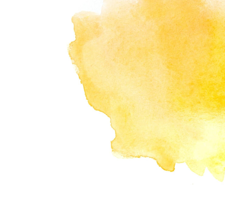 Photo aquarelle jaune sur papier