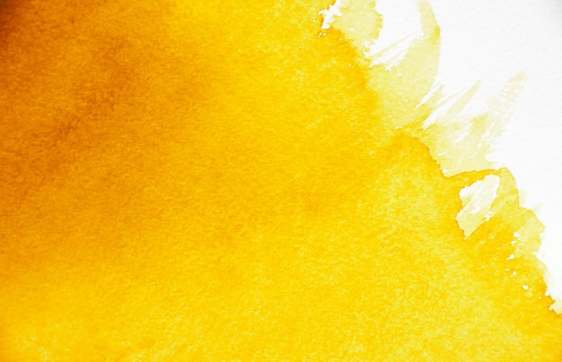 Aquarelle jaune sur papier