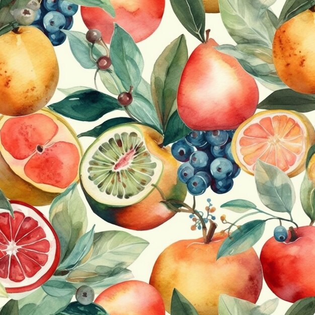 aquarelle_modèle de fruit