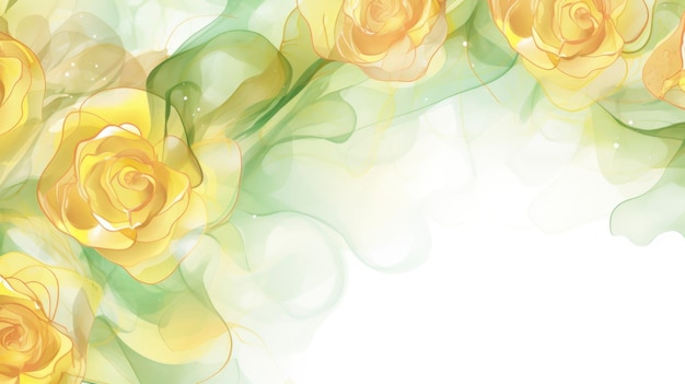aquarelle de motif rose