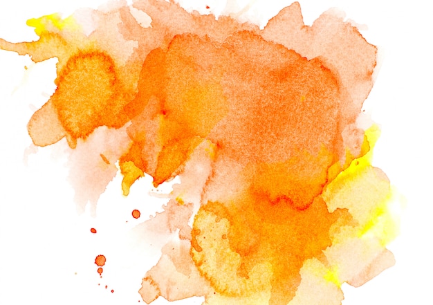 aquarelle orange.