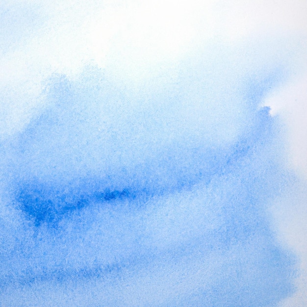 Une aquarelle représentant un ciel bleu.