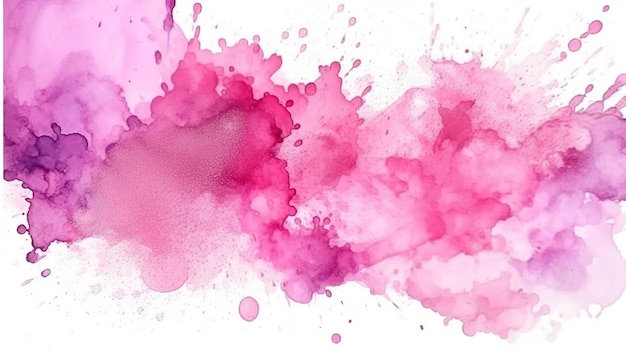 Aquarelle rose abstraite AI Generated Image