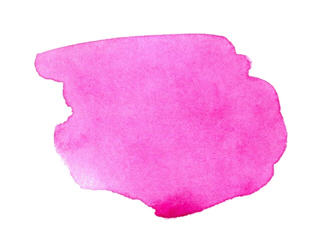 aquarelle rose abstraite sur fond blanc clipart aquarelle pour texte ou logo