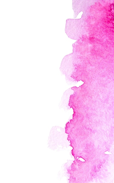 Aquarelle rose sur papier