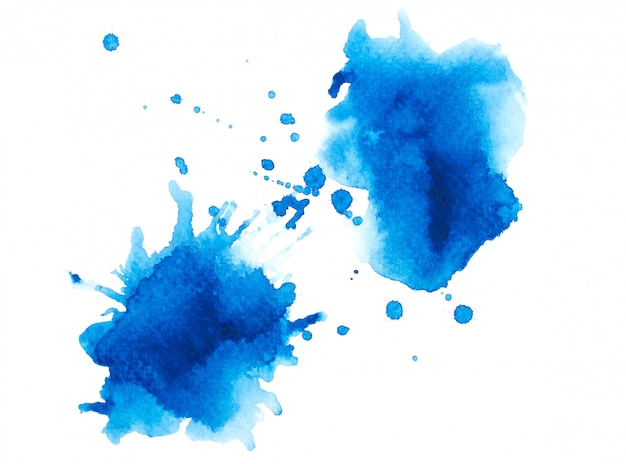 aquarelle splash bleu.