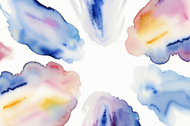 Aquarelle splash encre bleu image de fond belle couleur peinture effet de tache fond simple